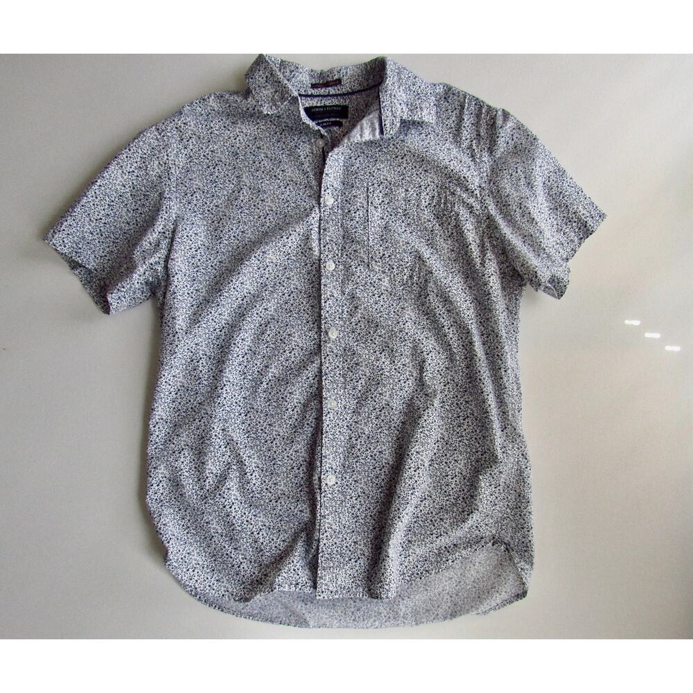 Denim & Flower Navy Floral Button Up